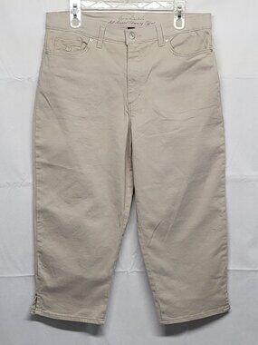 Gloria Vanderbilt  Amanda Crop Jeans Sze 14 All Around Slimming Effect High Rise